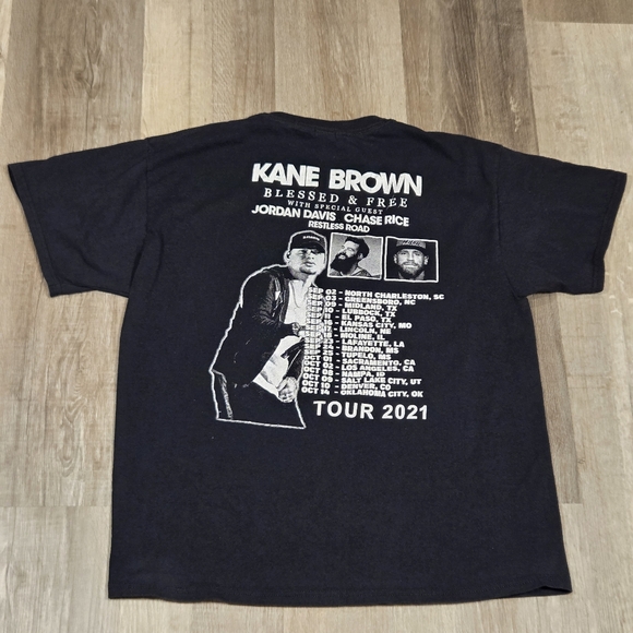 Kane Brown Black Graphic T-Shirt - Picture 3 of 6